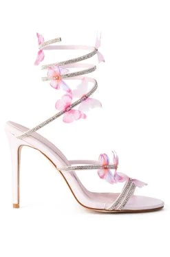 AKIRA salestore -AKIRA salestore azalea wang airborne butterfly rhinestone stiletto sandal in pink pink 2 2