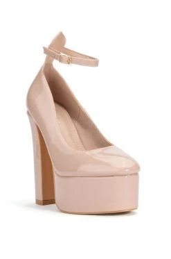 AZALEA WANG NIGHT MOVES PLATFORM PUMP IN NUDE -AKIRA salestore azalea wang night moves platform pump in nude nude 3 3