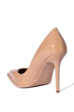 AZALEA WANG RECIPE FOR SUCCESS STILETTO PATENT PUMP IN NUDE -AKIRA salestore azalea wang recipe for success stiletto patent pump in nude nude 4 4