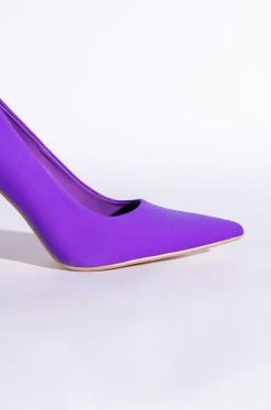 AZALEA WANG SIMPLY CHIC STILETTO PUMP IN PURPLE 9 AZALEA WANG SIMPLY CHIC STILETTO PUMP IN PURPLE -AKIRA salestore azalea wang simply chic stiletto pump in purple purple 6 6