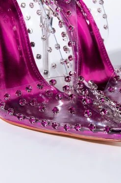AZALEA WANG SOMETHING ABOUT YOU STILETTO PUMP IN FUCHSIA -AKIRA salestore azalea wang something about you stiletto pump in fuchsia fuchsia 6 6
