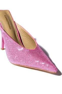 JAZZ EMBELLISHED PUMP -AKIRA salestore jazz embellished pump pink 5 5